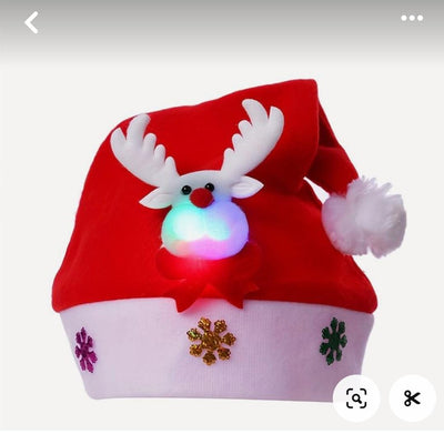 GORROS NAVIDEÑOS CON LUCES