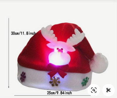 GORROS NAVIDEÑOS CON LUCES