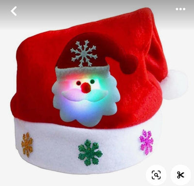 GORROS NAVIDEÑOS CON LUCES